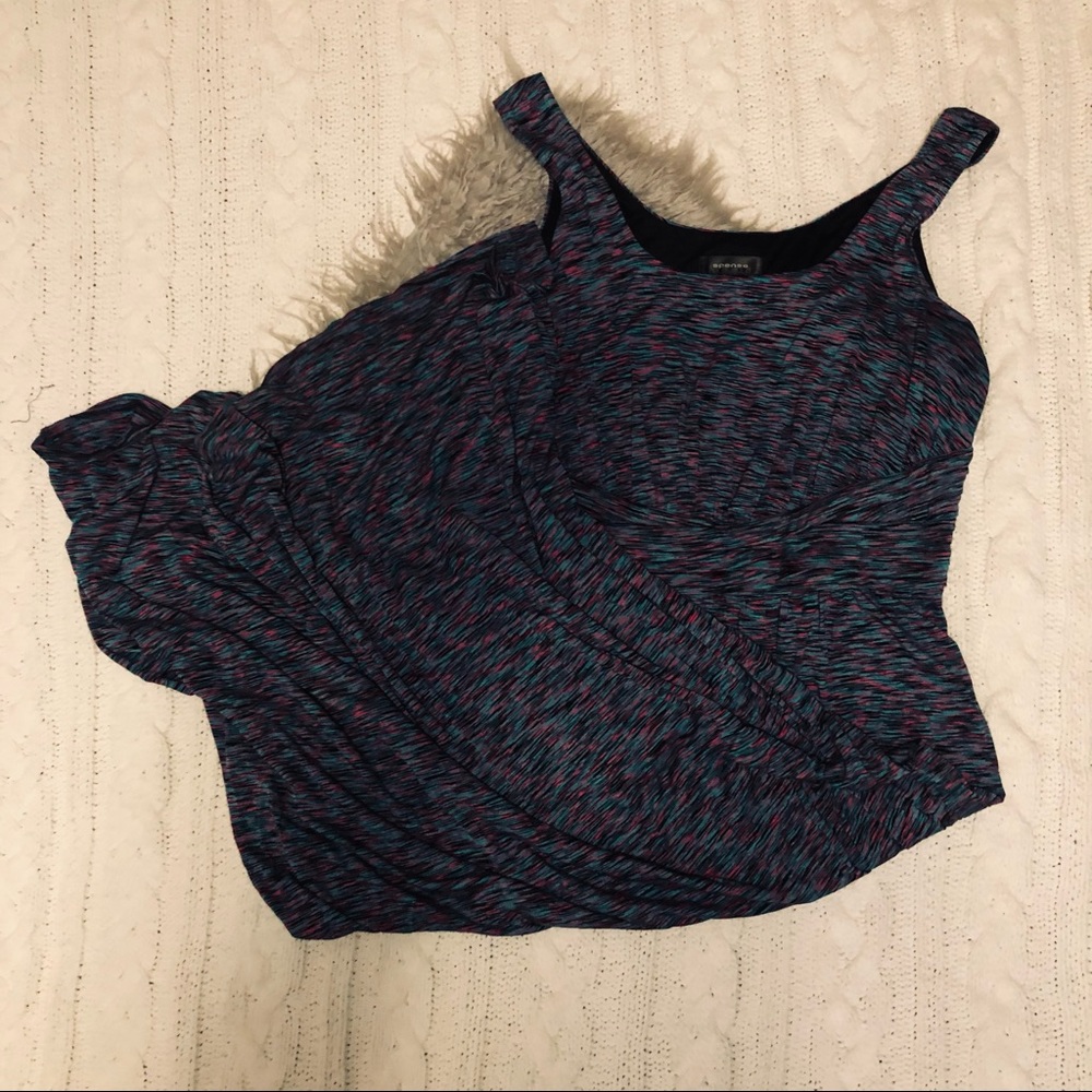 Spense XXL multicolor sleeveless maxi dress